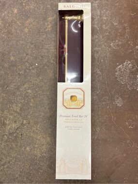 baldwin Gold and Maroon Text Product Label